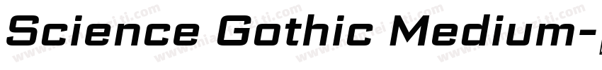Science Gothic Medium字体转换